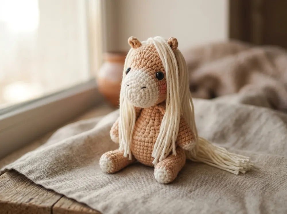 Long Haired Horse Amigurumi Crochet Pattern
