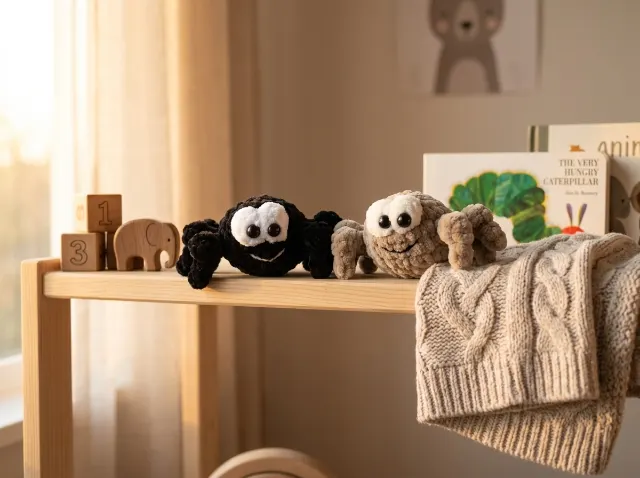 Little Spider Crochet Pattern, Amigurumi Spider PDF, Cute Halloween Plush Toy, Easy Nursery Decor Gift Idea, Instant Download Pattern