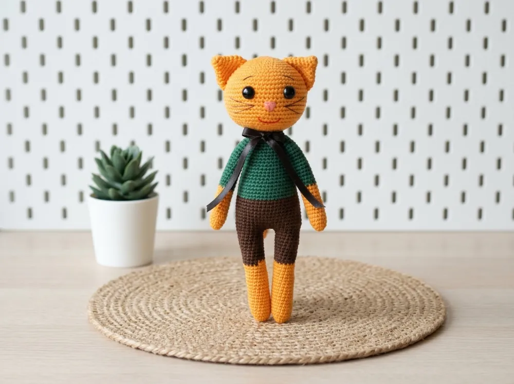 Amigurumi Cat Doll Crochet Pattern PDF