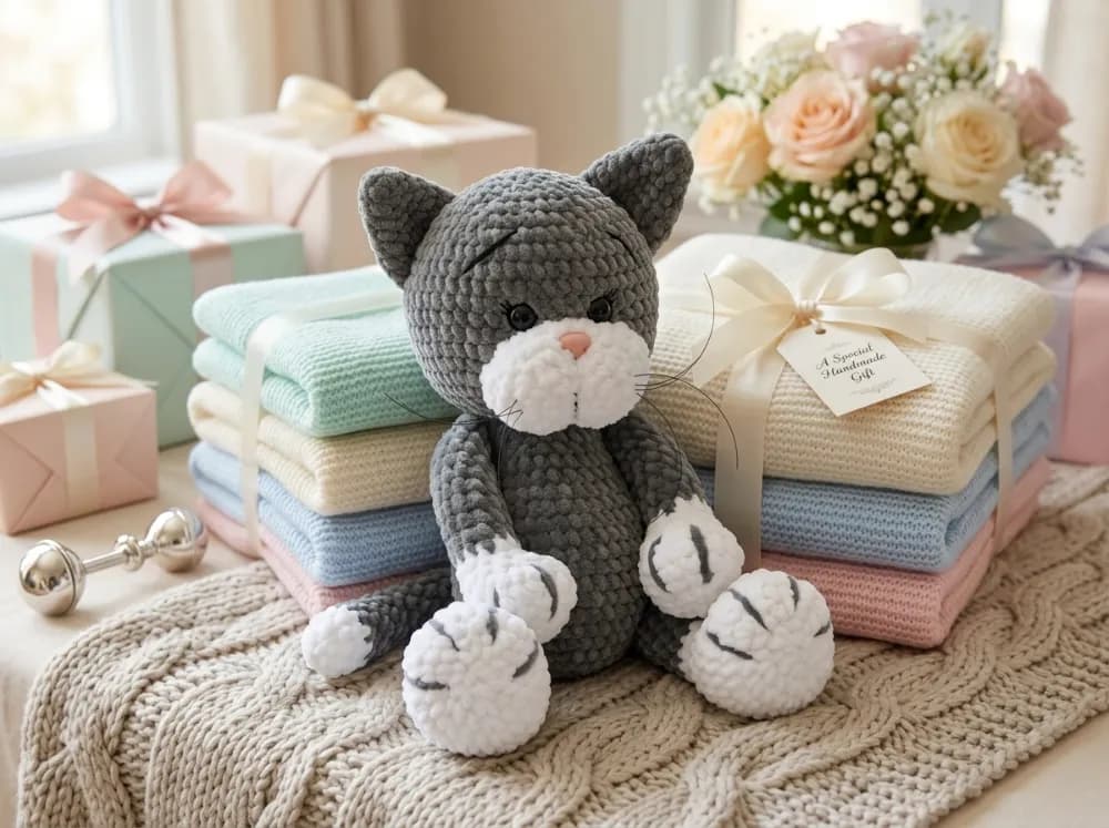 Amigurumi Plush Sitting Cat Amigurumi Crochet Pattern, photo 1 of 7