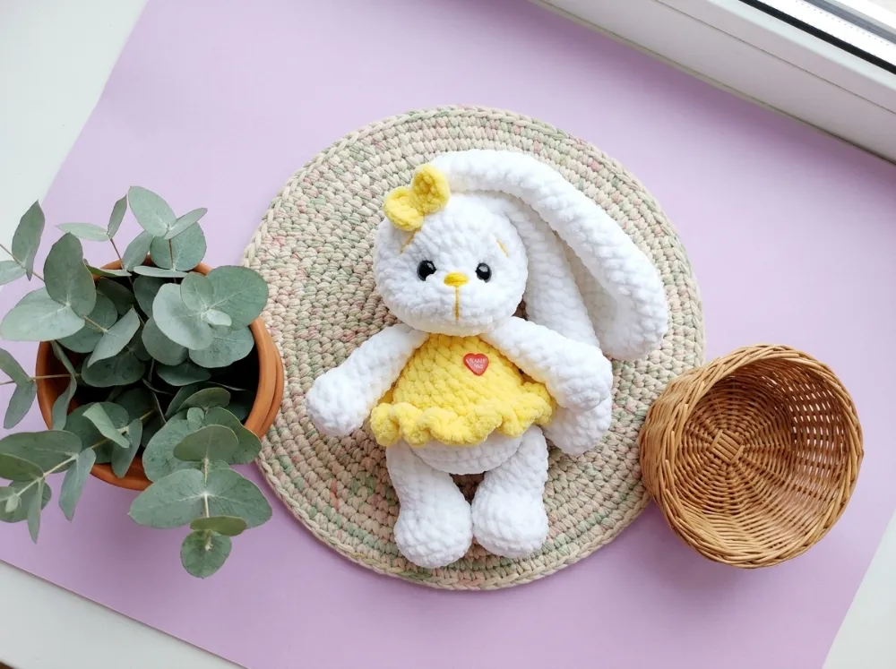 Bunny in a Dress Crochet Pattern, photo 1 of 7