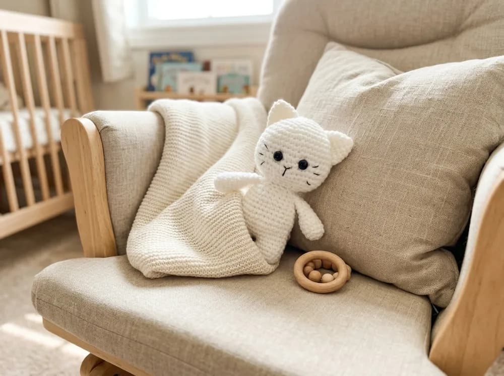 White Kitten Crochet Amigurumi Pattern PDF, photo 1 of 5