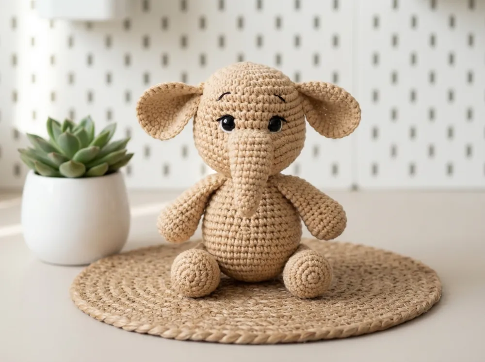 Elephant Amigurumi Crochet Pattern PDF