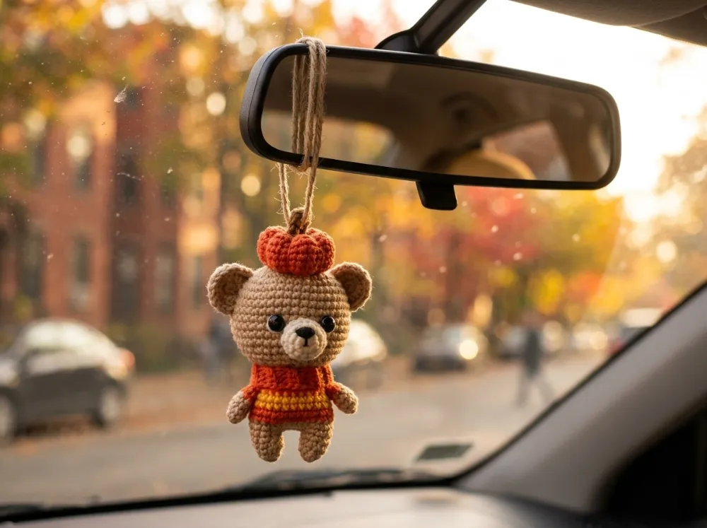 Bear with Pumpkin Amigurumi Crochet Pattern PDF, photo 1 of 7