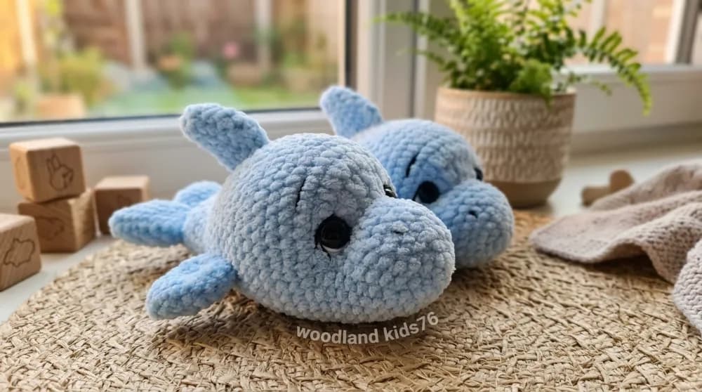 Baby Dolphin Amigurumi Crochet Pattern