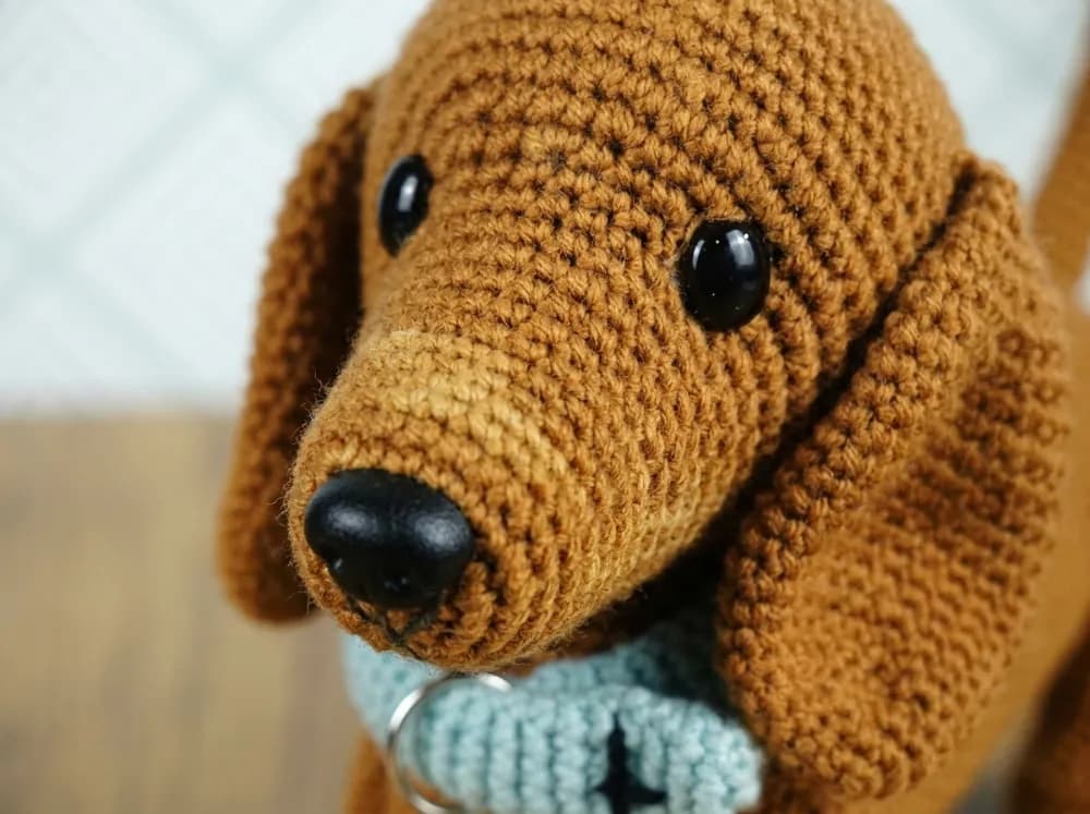 Dachshund Puppy Amigurumi Crochet Pattern PDF, photo 1 of 8
