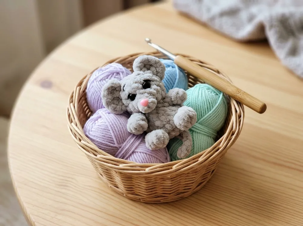 Baby Mouse Amigurumi Plush Crochet Pattern PDF, photo 1 of 7