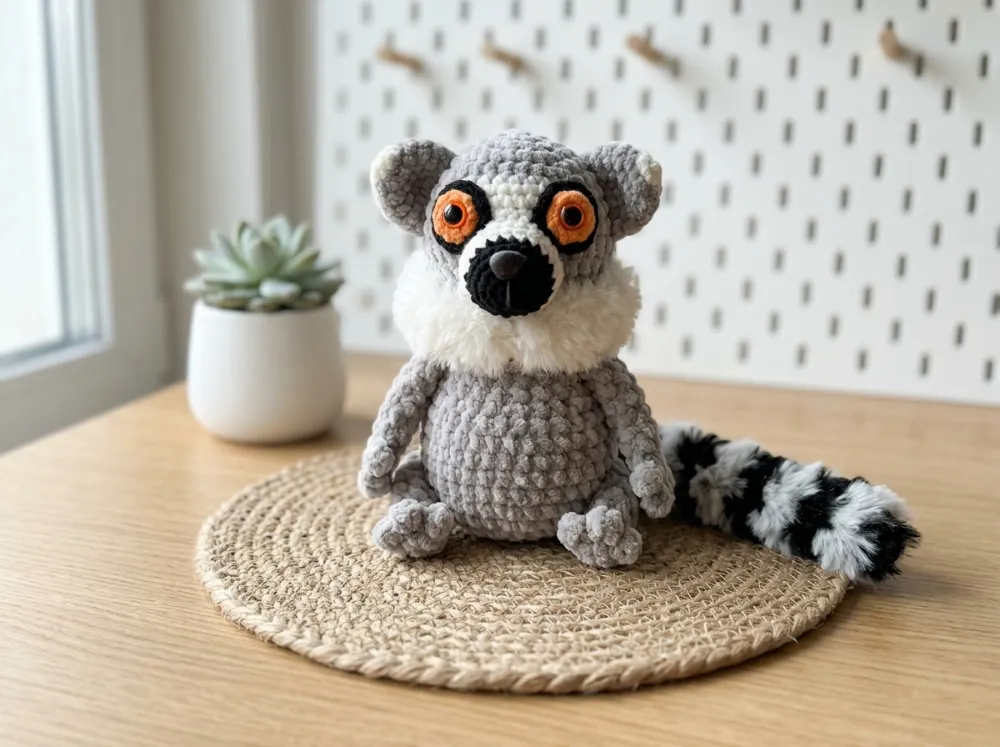 Lemur Amigurumi Crochet Pattern PDF