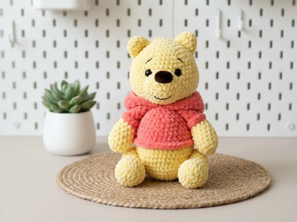 Yellow Teddy Bear Amigurumi Crochet Pattern PDF