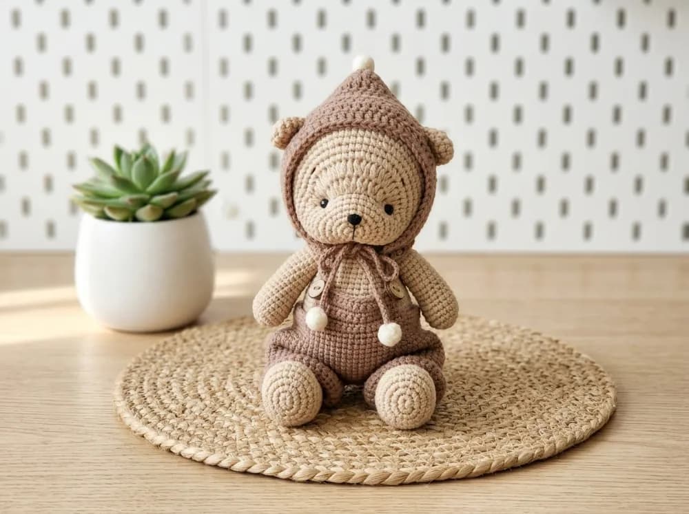 Teddy Bear Amigurumi Crochet Pattern PDF