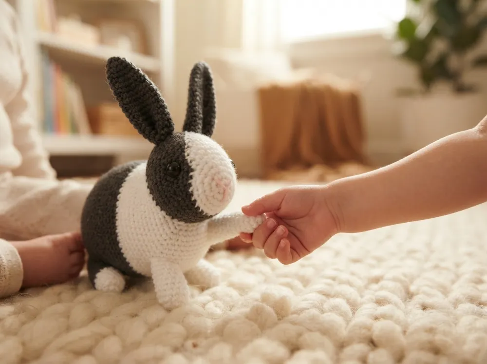 Realistic Amigurumi Rabbit Crochet Pattern PDF, photo 1 of 7