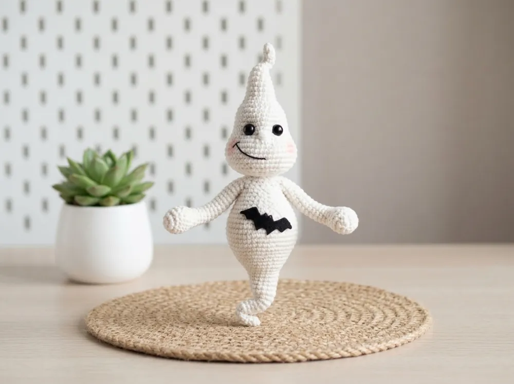 Posable Funny Ghost Amigurumi Crochet Pattern PDF, photo 1 of 7