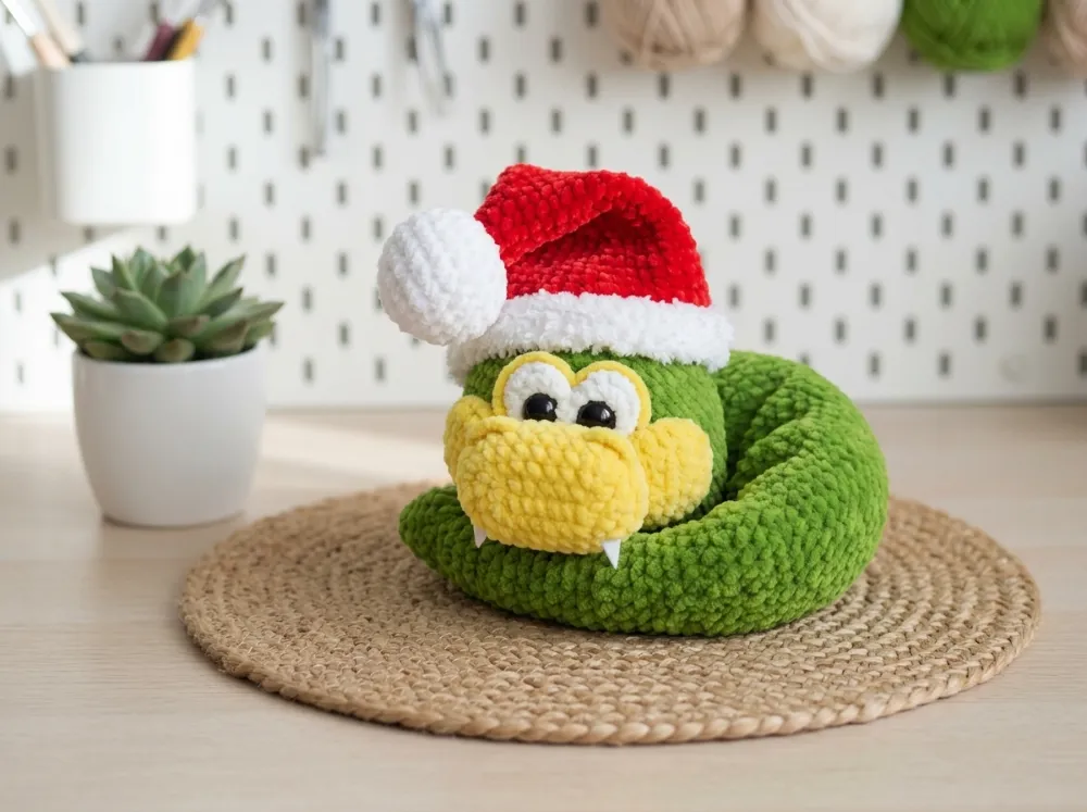 Baby Snake Amigurumi Crochet Pattern PDF