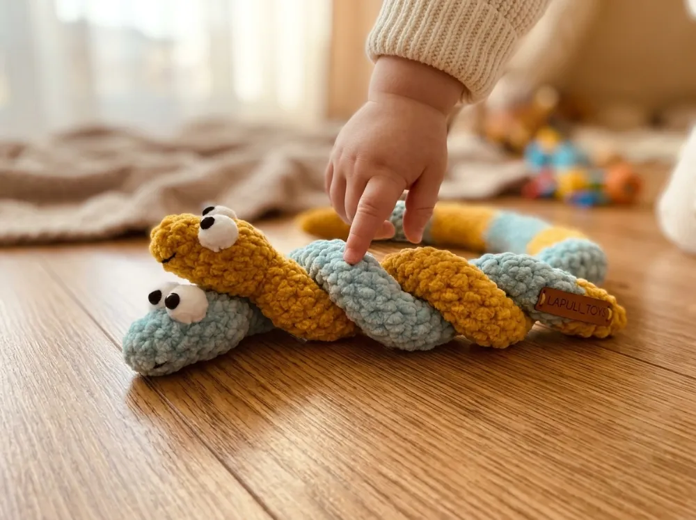 Spring Snake Amigurumi Crochet Pattern PDF